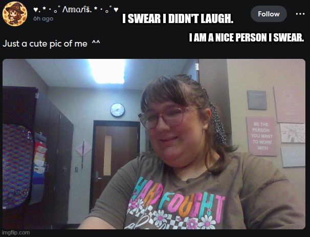.................... | I SWEAR I DIDN'T LAUGH. I AM A NICE PERSON I SWEAR. | image tagged in bruhh | made w/ Imgflip meme maker