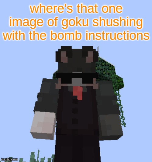 Nox 2 | where's that one image of goku shushing with the bomb instructions | image tagged in nox 2 | made w/ Imgflip meme maker