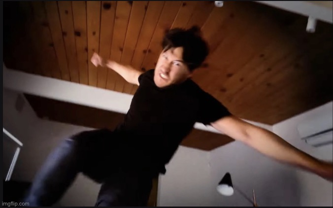 Markaplier jumping punch | image tagged in markaplier jumping punch | made w/ Imgflip meme maker
