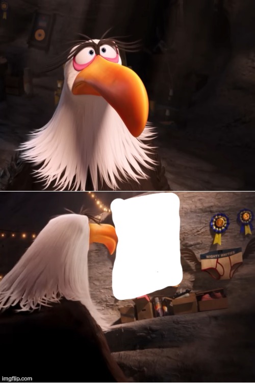 Mighty Eagle / Angry Birds Blank Meme Template