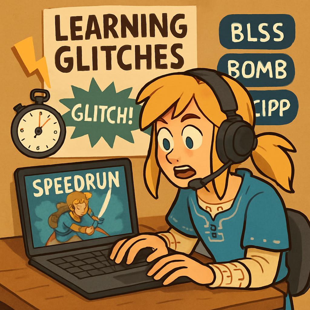 speedrunning botw and learning all the glitches Blank Meme Template