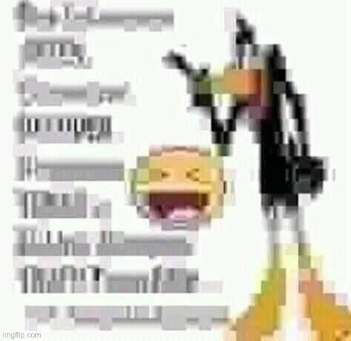 Daffy Duck low quality | image tagged in daffy duck low quality | made w/ Imgflip meme maker
