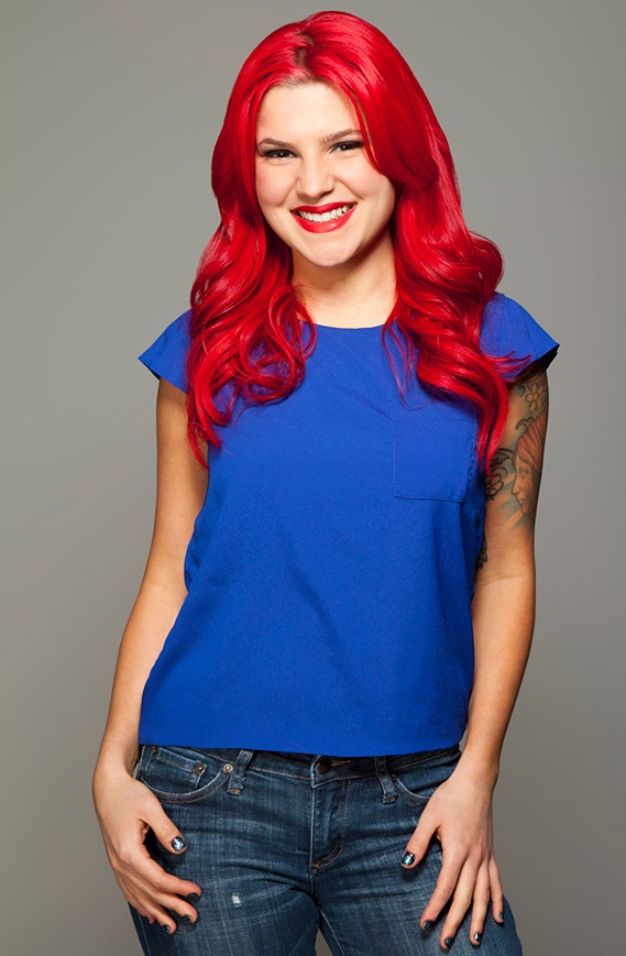 red hair girl Blank Meme Template