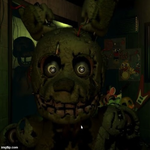 peeing springtrap 2 Blank Meme Template