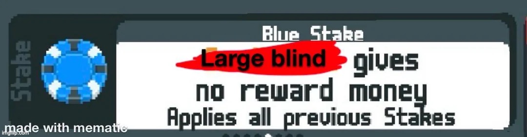 Reminder that blue stake could always be worse | made w/ Imgflip meme maker