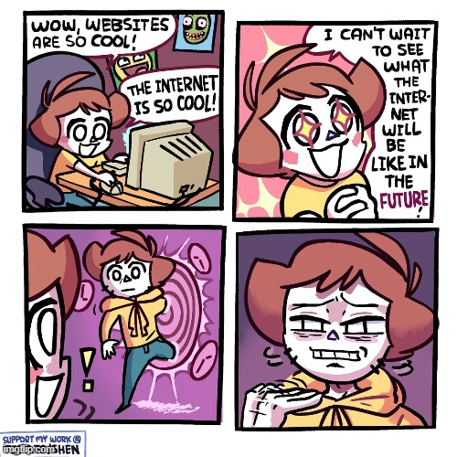 image tagged in websites,cool,internet,future,time travel,nope | made w/ Imgflip meme maker