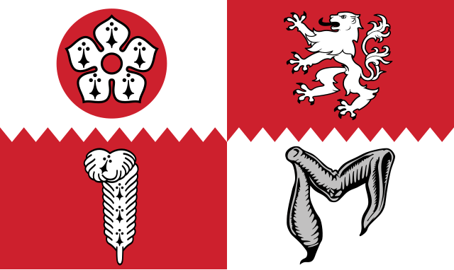 flag of leicestershire Blank Meme Template