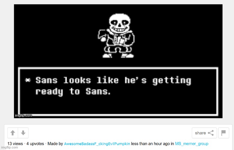 hi sans | made w/ Imgflip meme maker