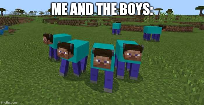 me and the boys | ME AND THE BOYS: | image tagged in me and the boys | made w/ Imgflip meme maker