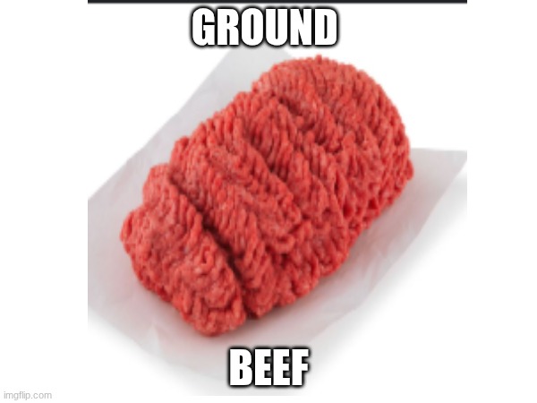 GROUND; BEEF | made w/ Imgflip meme maker