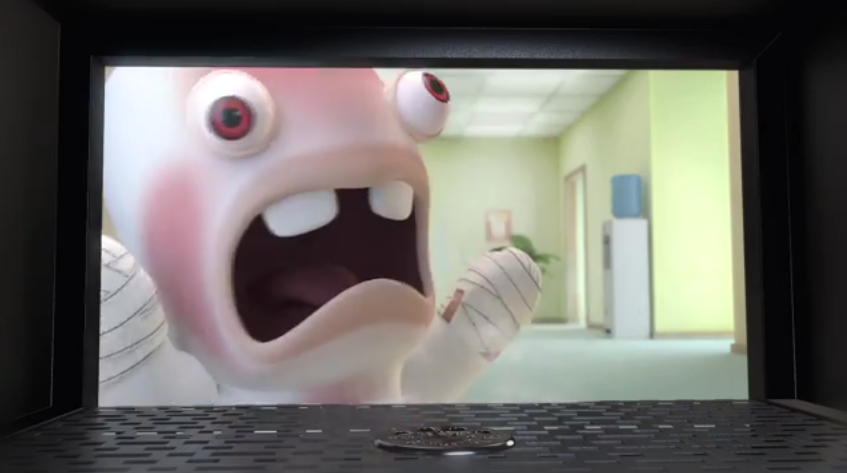 Screaming Burned Rabbid Blank Meme Template