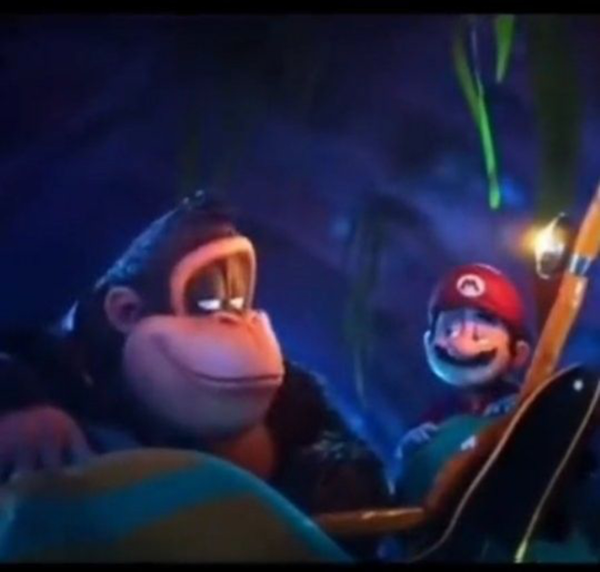 Mario and DK smirk Blank Meme Template