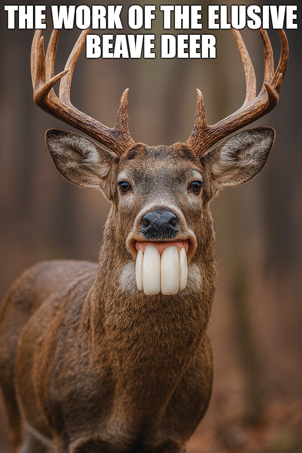 THE WORK OF THE ELUSIVE
BEAVE DEER | made w/ Imgflip meme maker