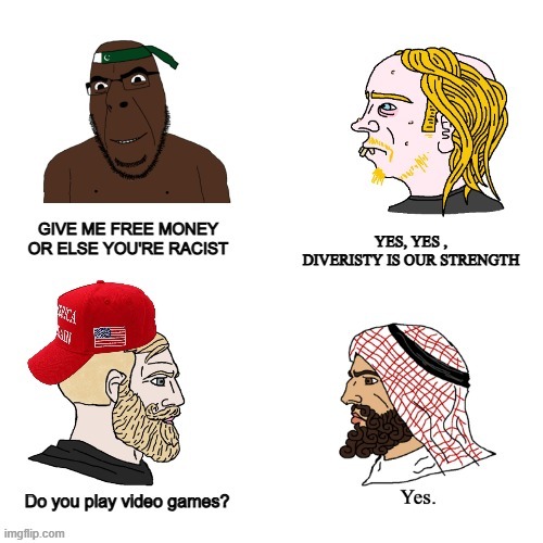 blue states vs red states | image tagged in wojak,chad,politics | made w/ Imgflip meme maker
