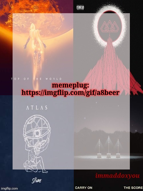 immaddoxyou's epic asf THE SCORE announcement temp | memeplug:
https://imgflip.com/gif/a8beer | image tagged in immaddoxyou's epic asf the score announcement temp | made w/ Imgflip meme maker