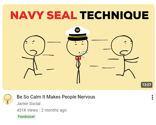 be so calm it makes people nervous Blank Meme Template