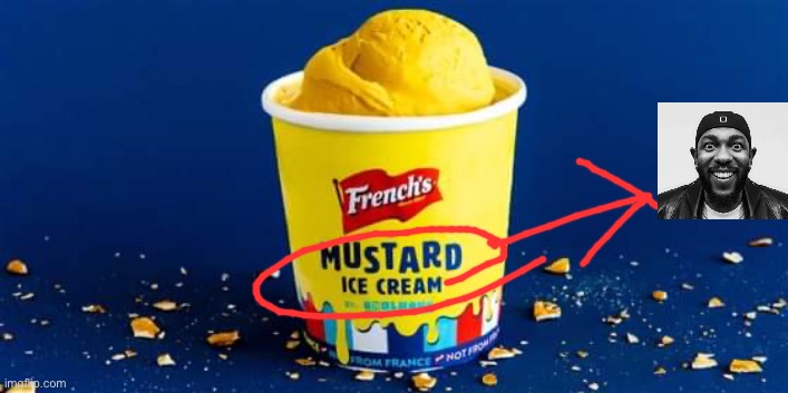 Mustard ice cream | image tagged in mustard ice cream | made w/ Imgflip meme maker