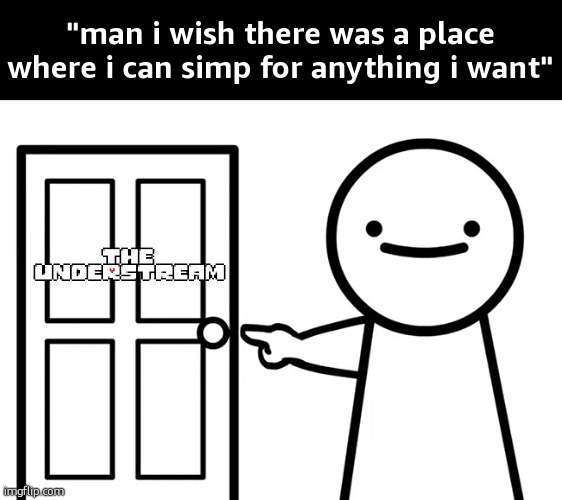 Chat is this real | "man i wish there was a place where i can simp for anything i want" | image tagged in understream,simp | made w/ Imgflip meme maker