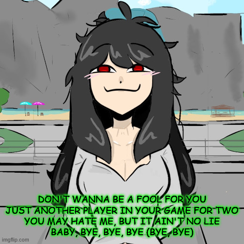 NSYNC FOREVERRR | DON'T WANNA BE A FOOL FOR YOU
JUST ANOTHER PLAYER IN YOUR GAME FOR TWO
YOU MAY HATE ME, BUT IT AIN'T NO LIE
BABY, BYE, BYE, BYE (BYE, BYE) | made w/ Imgflip meme maker