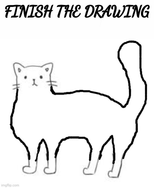 Finish the Drawing | image tagged in finish the drawing | made w/ Imgflip meme maker