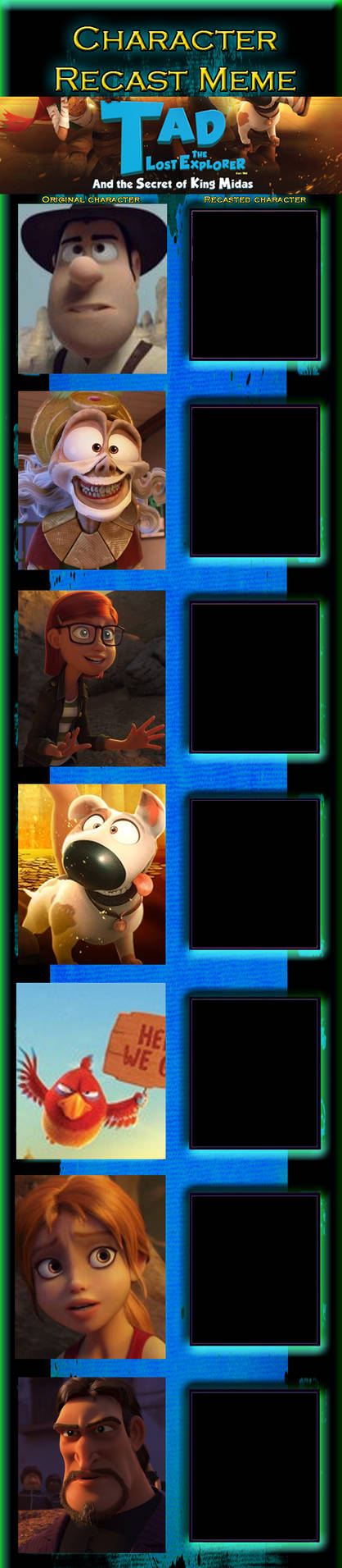 Tad The Secret of King Midas Recast Meme Blank Meme Template