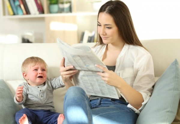parent ignoring baby Blank Meme Template