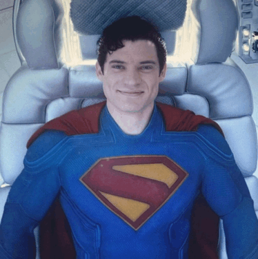 Superman smiling Blank Meme Template