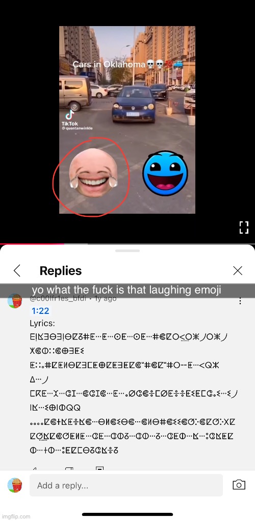 dont cook again | yo what the fuck is that laughing emoji | made w/ Imgflip meme maker