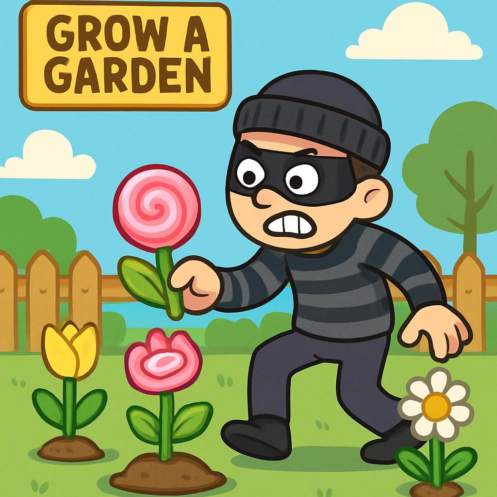 a person stealing a candy blossom from the famous game called gr Blank Meme Template
