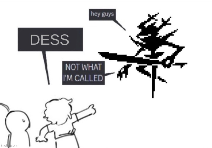 Not what im called | DESS | image tagged in not what im called | made w/ Imgflip meme maker