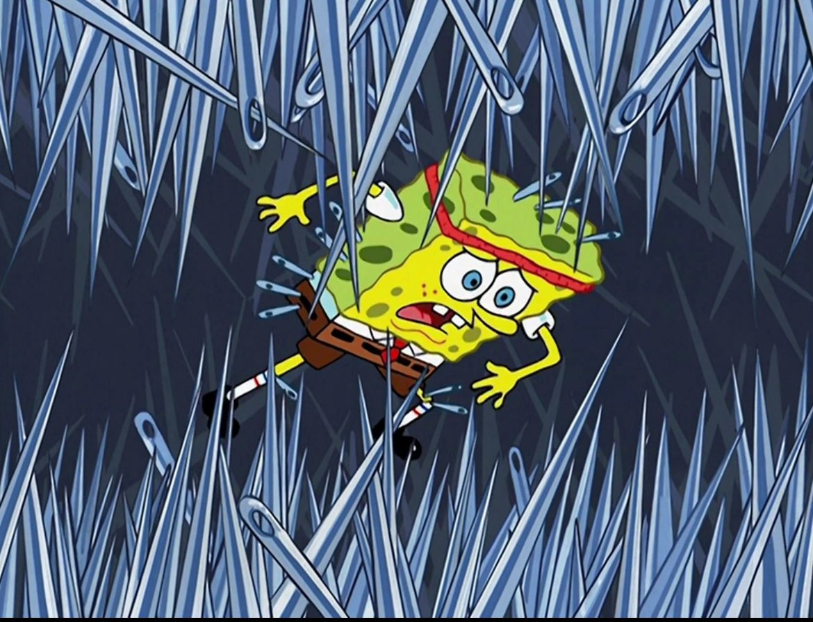 Spongebob Needle Stack Blank Meme Template