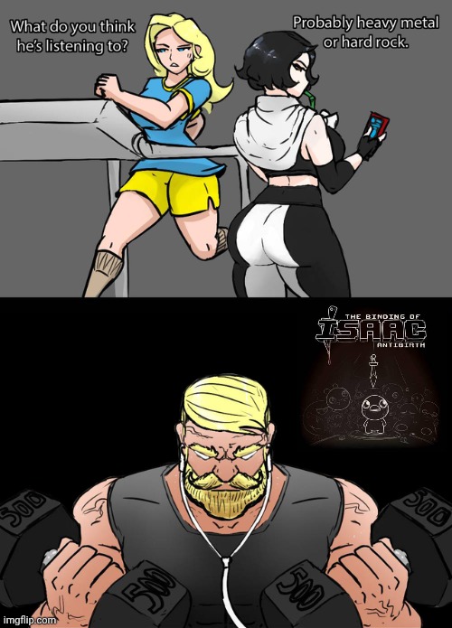TBoI Antibirth OST slaps | image tagged in what do you think he's listening to,tboi,the binding of isaac | made w/ Imgflip meme maker