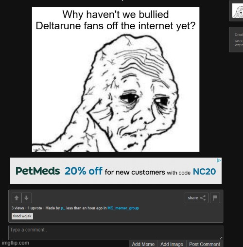 deltarune and toby fox is peak | made w/ Imgflip meme maker