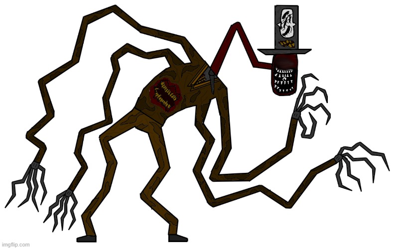 THE CROOKED MANS TRUE FORM | image tagged in the crooked man true form | made w/ Imgflip meme maker