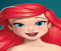 ariel face Blank Meme Template