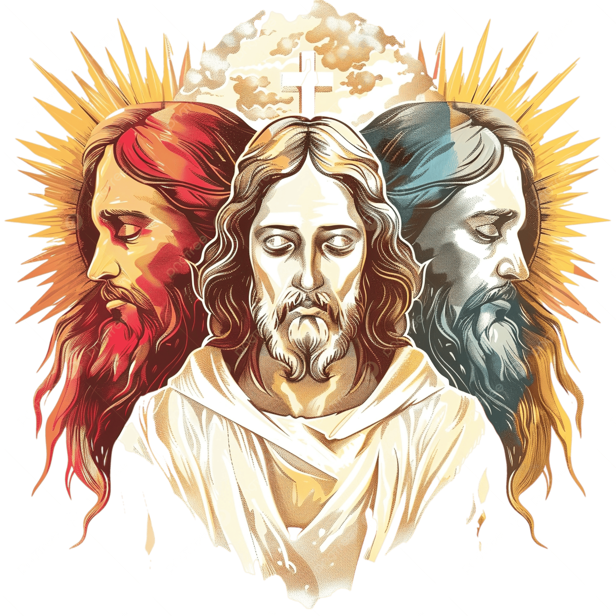 Holy Trinity png Blank Meme Template
