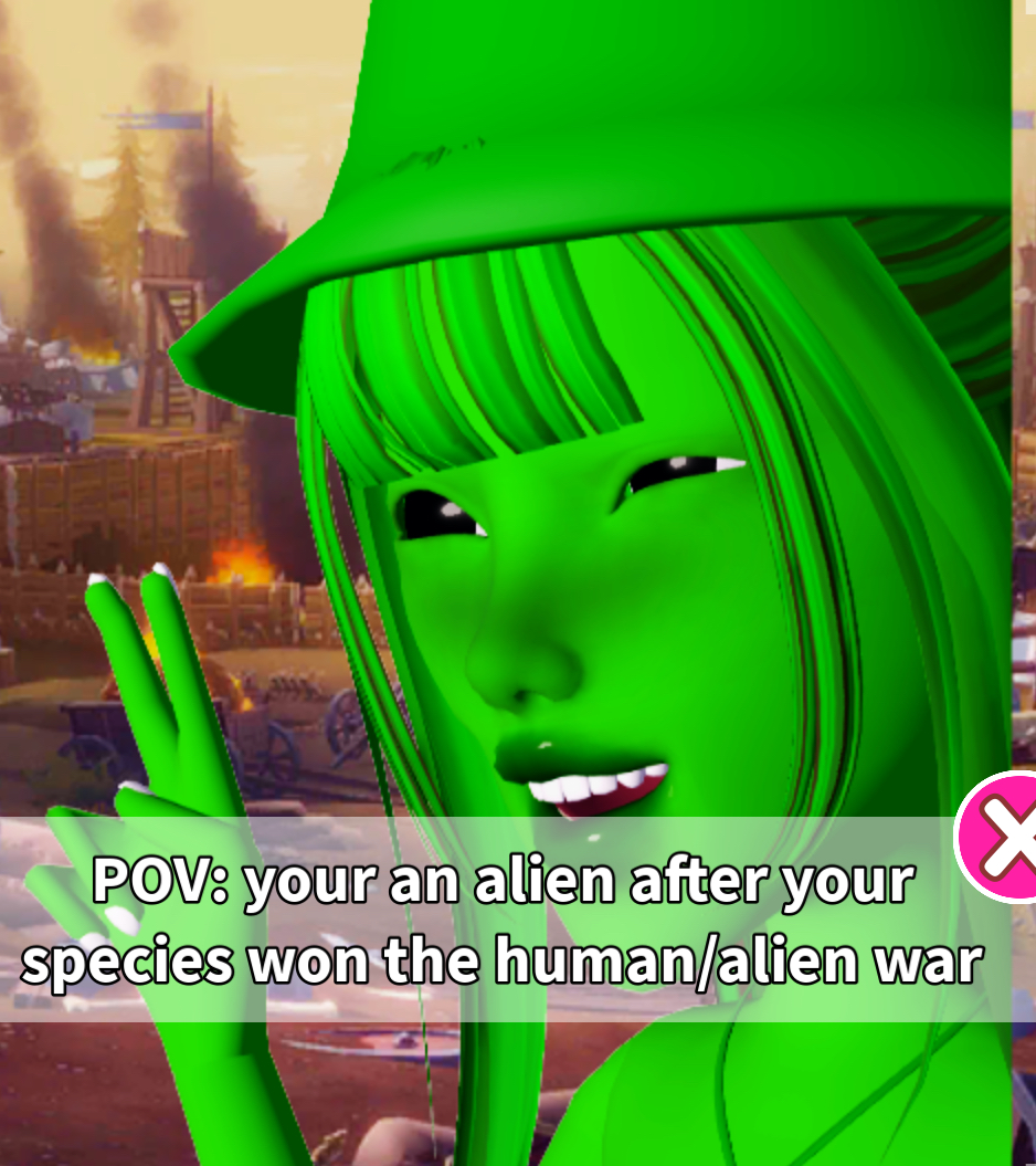 Silly alien Blank Meme Template