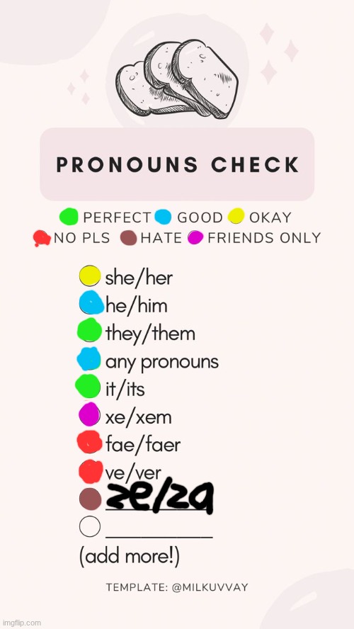 pronoun check | image tagged in pronoun check,lgbtq,pronouns | made w/ Imgflip meme maker