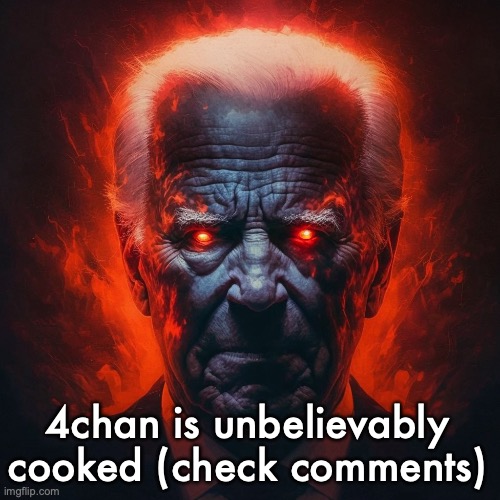 How white people look at you after they lose their marbles | 4chan is unbelievably cooked (check comments) | image tagged in how white people look at you after they lose their marbles | made w/ Imgflip meme maker