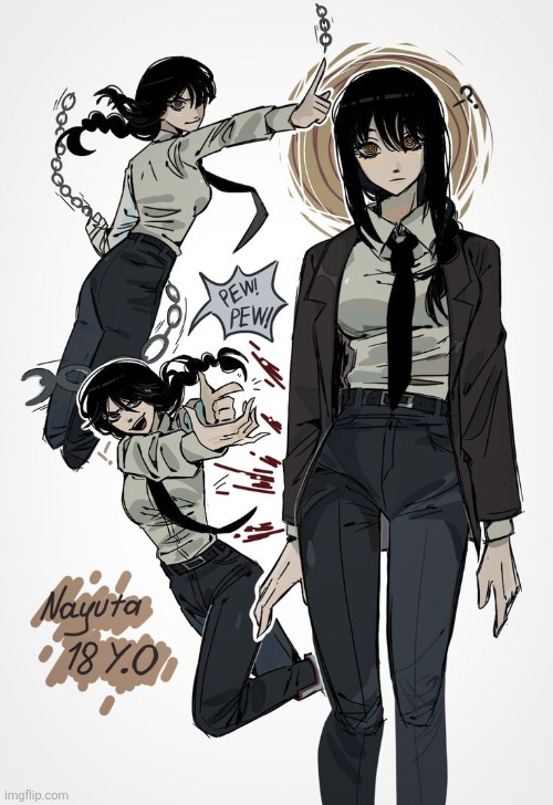 FUJIWATER PLS REVIVE NAYUTS AND MY LIFE IS YOURS | image tagged in nayuta,chainsaw man | made w/ Imgflip meme maker