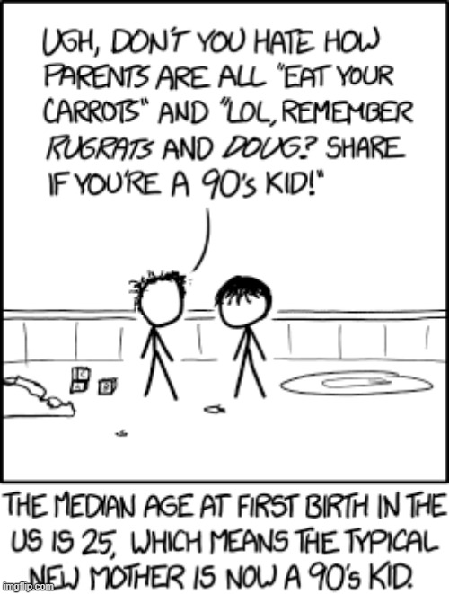 "We remember Rugrats, and think of them every time our kids look at us through their baby gates." | image tagged in parents,carrots,rugrats,doug,90's,kids | made w/ Imgflip meme maker