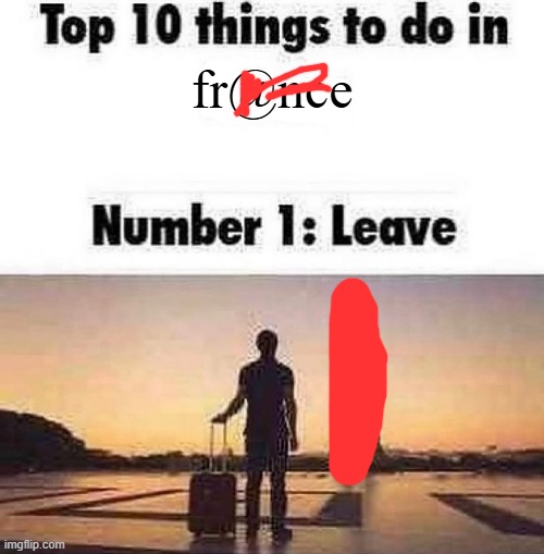 had to censor the ***fel tower | fr@nce | image tagged in top 10 things to do in blank | made w/ Imgflip meme maker