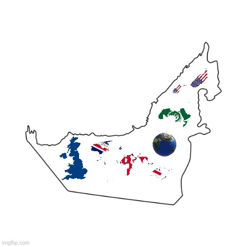 True size of UAE | made w/ Imgflip meme maker