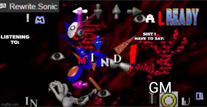 rewrite kyokai annoucement temp | GM | image tagged in rewrite kyokai annoucement temp | made w/ Imgflip meme maker