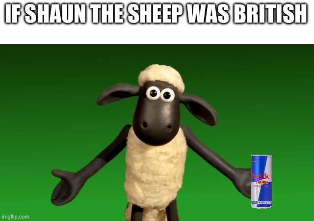 Here’s British Shaun The Sheep | IF SHAUN THE SHEEP WAS BRITISH | image tagged in shaun the sheep | made w/ Imgflip meme maker