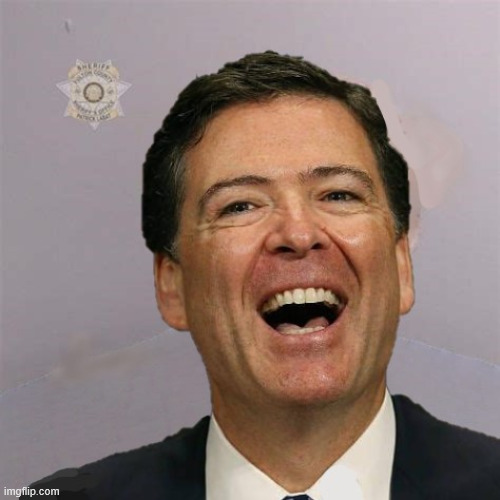 Comey Arraigned Mugshot | image tagged in comey arraigned mugshot,witch hunt,waste of taxpayers money,non-loyalist revenge case,trump will be sued for defamation again | made w/ Imgflip meme maker