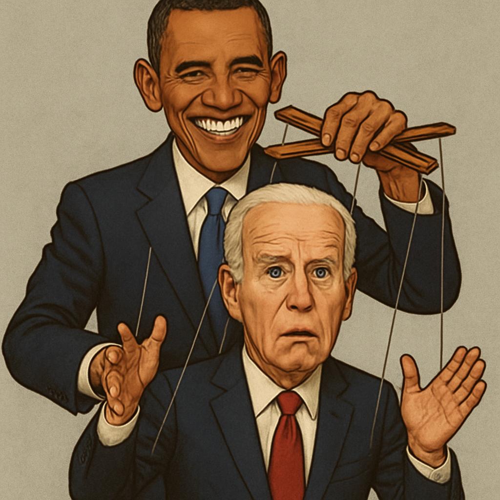 barrack obama pupeting joe biden Blank Meme Template