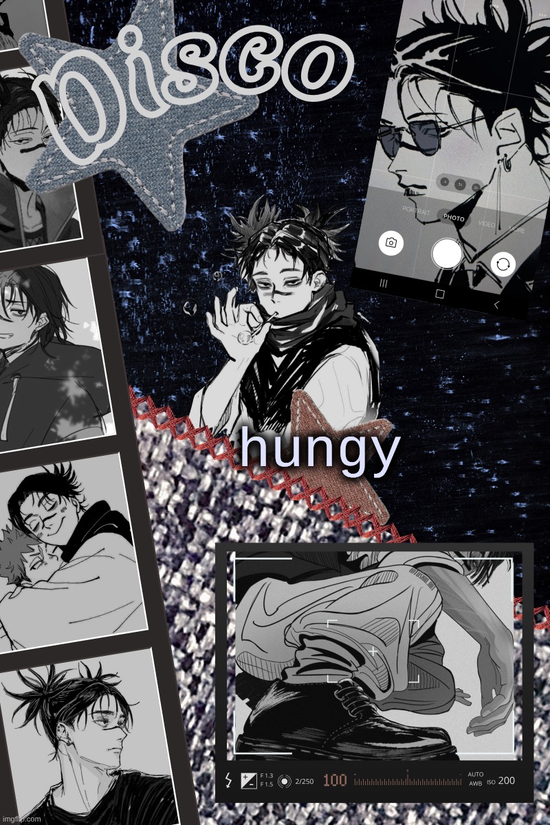 Disco's Choso temp | hungy | image tagged in disco's choso temp | made w/ Imgflip meme maker