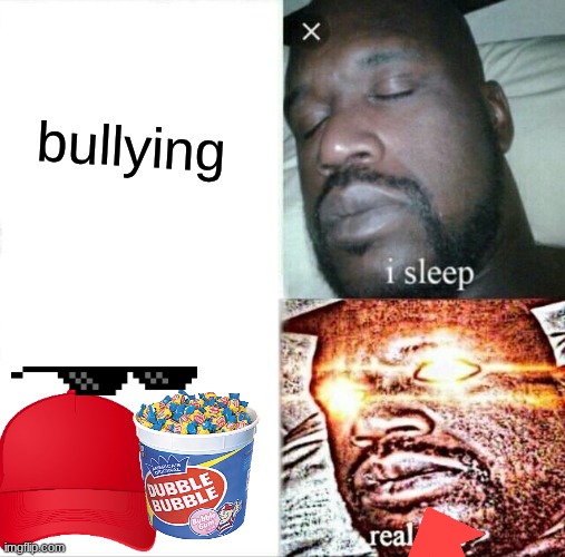 school | bullying | image tagged in memes,sleeping shaq | made w/ Imgflip meme maker