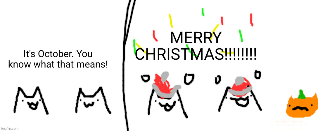 MERRY CHRISTMAS Blank Meme Template